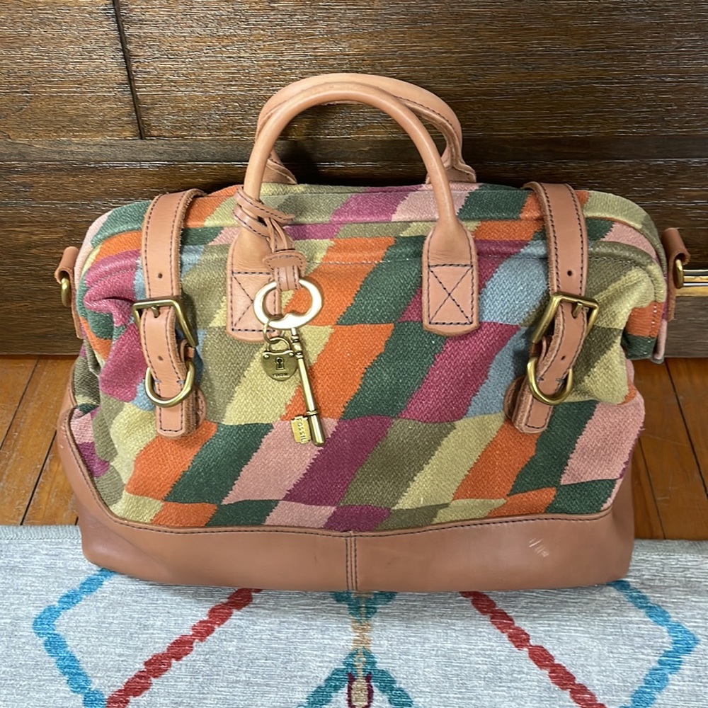 Fossil Multicolor Satchel Bag